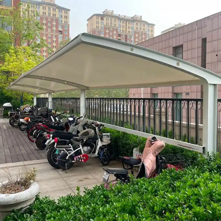 越秀区膜结构电动车棚